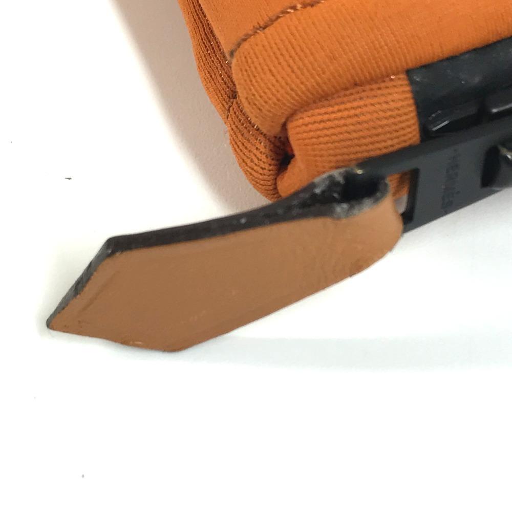 Hermes Neovan MM Clutch Bag Multi Pouch Makeup Pouch Pouch Polyamide Orange