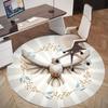 1pc Dove Freedom Round Chair mat office Area Rug - Non-Slip, Floor Mat for Office, Bedroom, and Indoor Decor p127279
