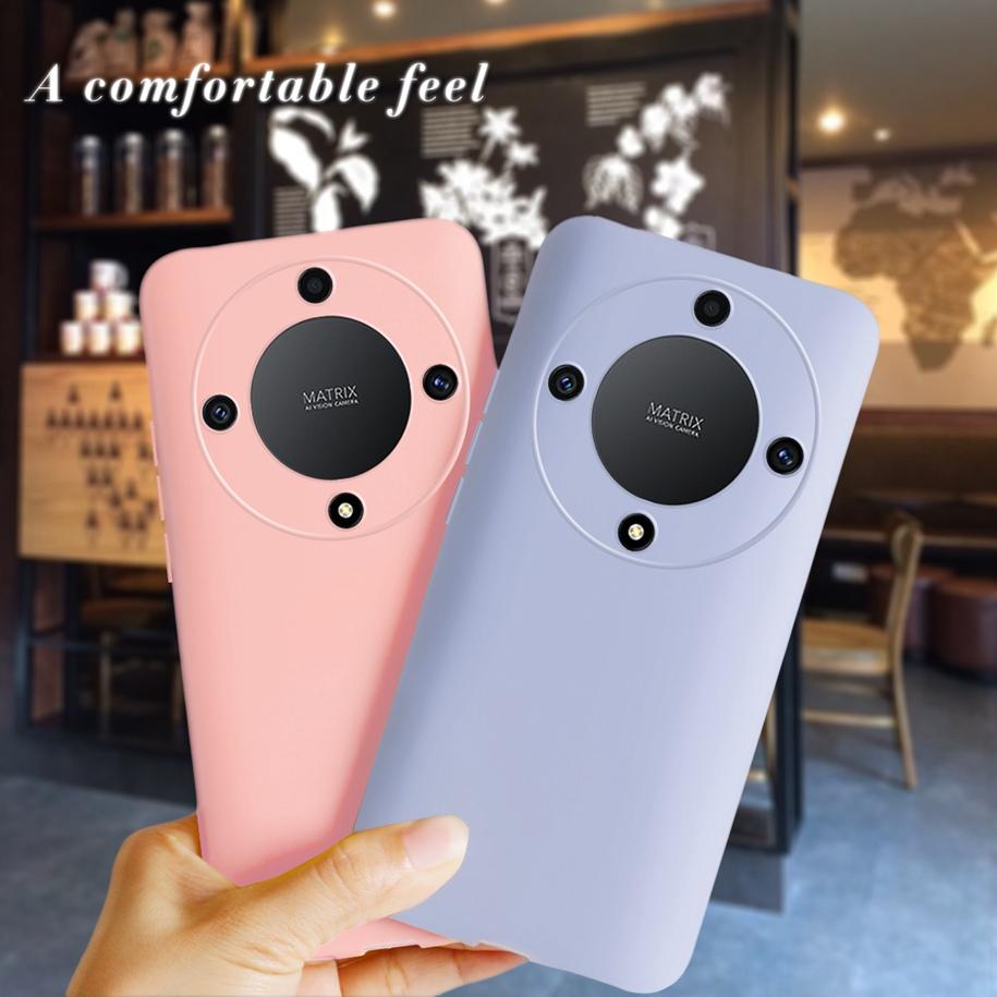 For Honor Magic 5 Lite Case 2023 Fashion Plain Color Soft Silicone Phone Back Cover For Honor X9a 5G RMO-NX1 Fundas 6.67" Bumper