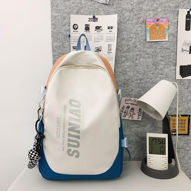 

Водонепроницаемый рюкзак большой емкости для мужчин и женщин, студенческая школьная сумка синий