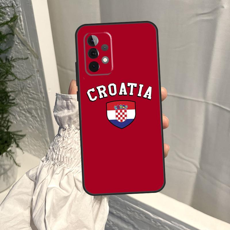 Croatia Flag Case For Samsung Galaxy A56 A36 A16 A06 A54 A34 A14 A13 A53 A12 A22 A32 A52 A35 A15 A55 A17