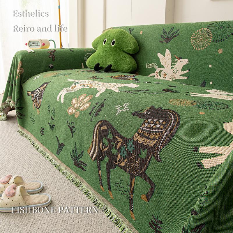 Sofa Towel New Non-slip Cushion Cloth One-piece Full Cover Universal in All Seasons Modern Light Luxury Sofa Cloth
