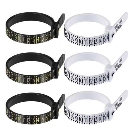 Portable Reusable Accurate Ring Sizer Gauge Measuring Tool Jewelry Accessories
