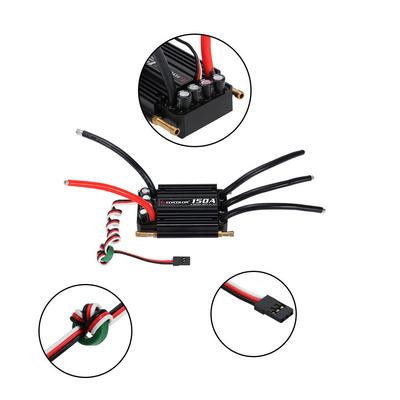 Strong Anti-interference Waterproof 150A Brushless ESC Electronic Speed Controller with 5.5V/5A BEC for RC Boat