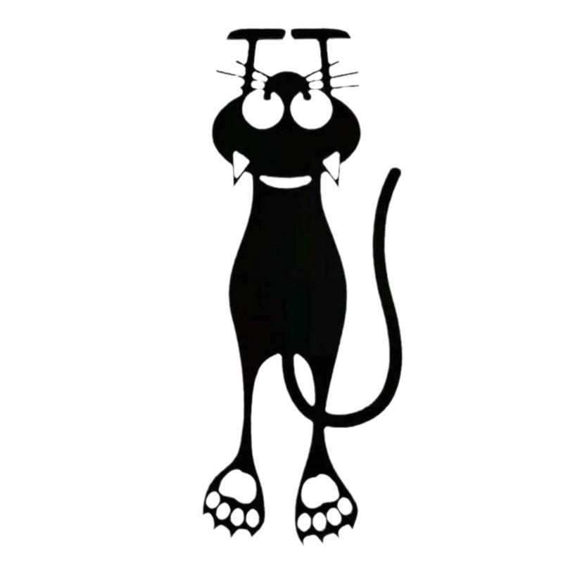 

Black Cat Hollowed-out Plastic Bookmark