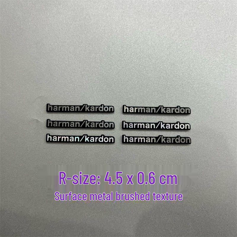 Dekorative Metallaufkleber für Auto-Audio-Lautsprecher von Bose, Harman Kardon, JBL.