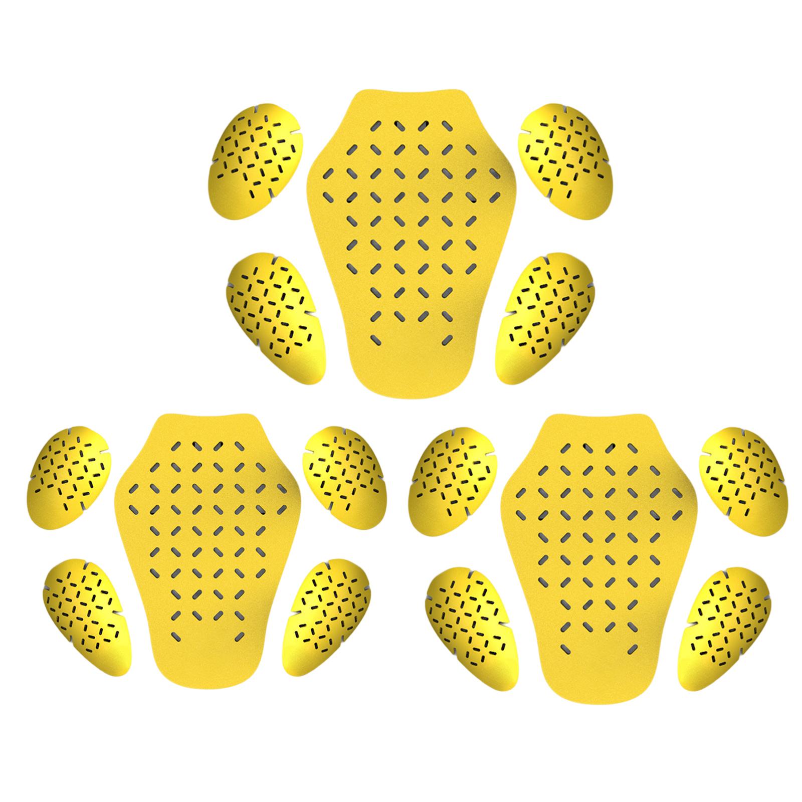 

5x Motorbike Insert Armor Pads EVA Body Protector for Back Shoulder and Elbows Skating Motorcycle Jackets Riding Adult S