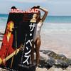 Rock Band Radiohead Bath Towel Microfiber Soft Water Absorbing Breathable For Girl Kids Decorative Cartoon Beach Towel