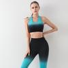Summer Gradient High-Waist Yoga Leggings: Butt-Lifting, Tight-Fit Sports Training Pants