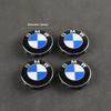 BMW 3D Emblem Center Caps Set of 4 Snap-on ABS Plastic Hub Covers 56mm/68mm for BMW SUV Sedan Auto Accessories