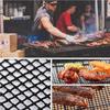 WholeFire Grillmatten-Set (6 Stück), Antihaft-Grillmatte, Beschichtet, Wiederverwendbar, BBQ-Grillmatte, Backzubehör zum Grillen, Gasgrill, Backofen, Kochen, 40 33 cm