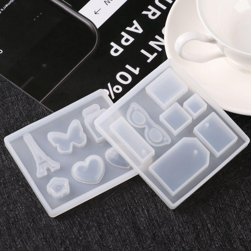 Transparent Handmade Craft Epoxy Resin Mould Silicone Molds DIY Keychain Mold