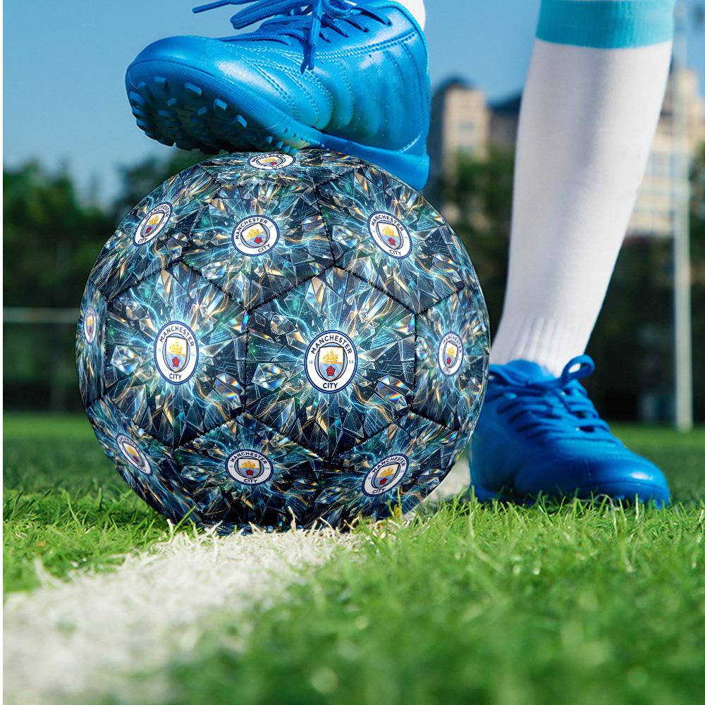 Pallone da calcio tema Manchester City Taglia 5 Pallone da calcio Tocco Morbido Pallone da calcio professionale per allenamento per sport all'aperto