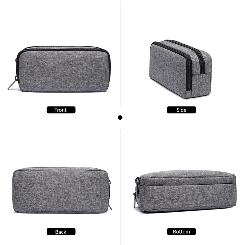 B97A-Office Organizer Pen Bag Big Capacity Pencil Pen Case Large Pencil Pouch Simple Stationery Bag For Men Women