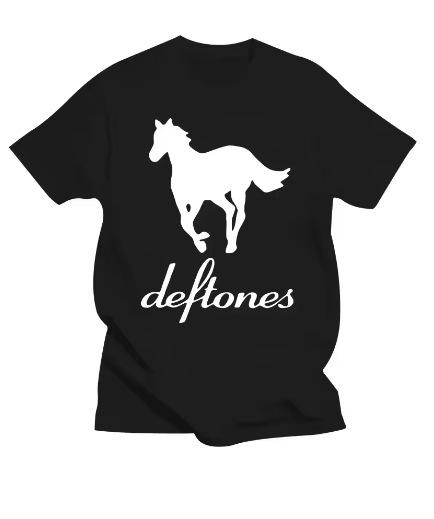 Fashion Women's T-Shirt Horror DEFTONES Skull T-Shirt Men's Harajuku Gothic Black T-Shirt Summer Boy Girl Street
