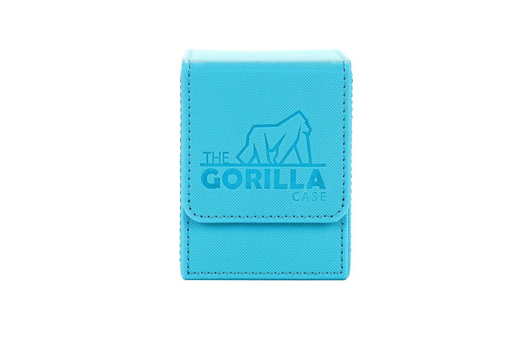 THE GORILLA CASE Deck Case PU Leather Trading Card Case Vertical Case (Turquoise Blue)