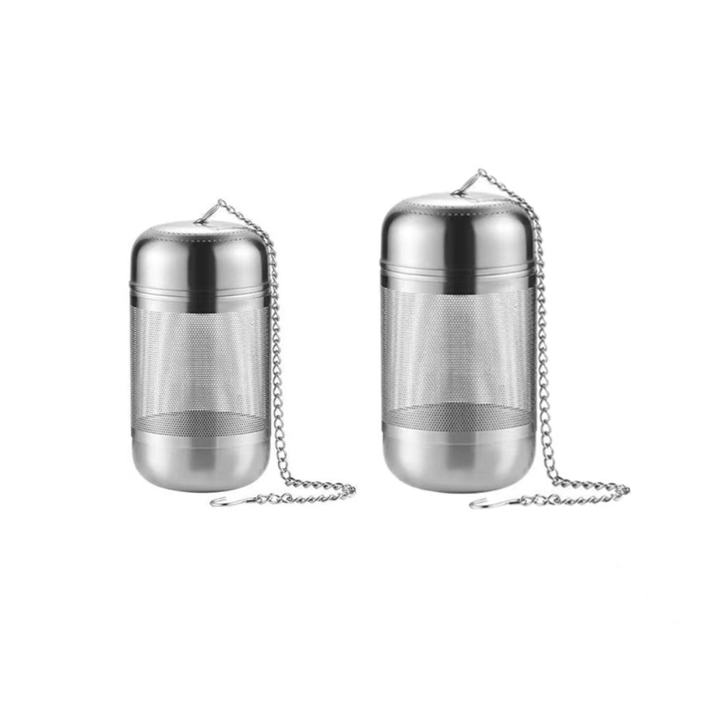2Pcs Stainless Steel Tea Ball Infuser Loose-leaf Stew Seasoning Strainer Tea Strainers  Office