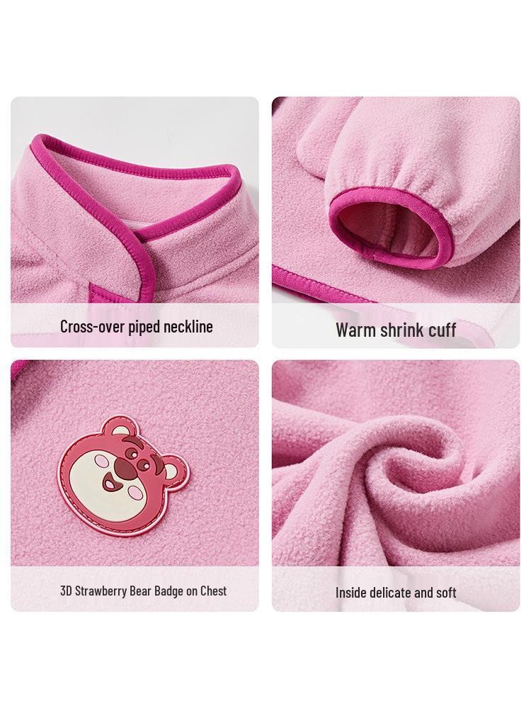 Disney Girls' Fleece Jacket - 2026 Spring Cold-Weather Top for Kids