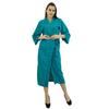 Bimba Women Long Solid Belt Robe Soft Modal Cotton Wrap Round Plain Bath