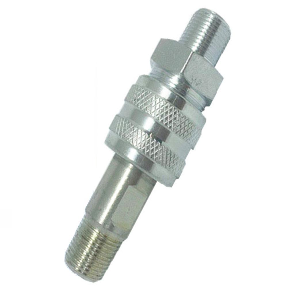 8 (Mm) Hydraulic Coupling External Thread Plated Steel