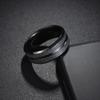 Simple 8mm  Men's Couple Black Titanium Ring Matte Finished Finger Ring Jewelry for Male Wedding Bands Gift