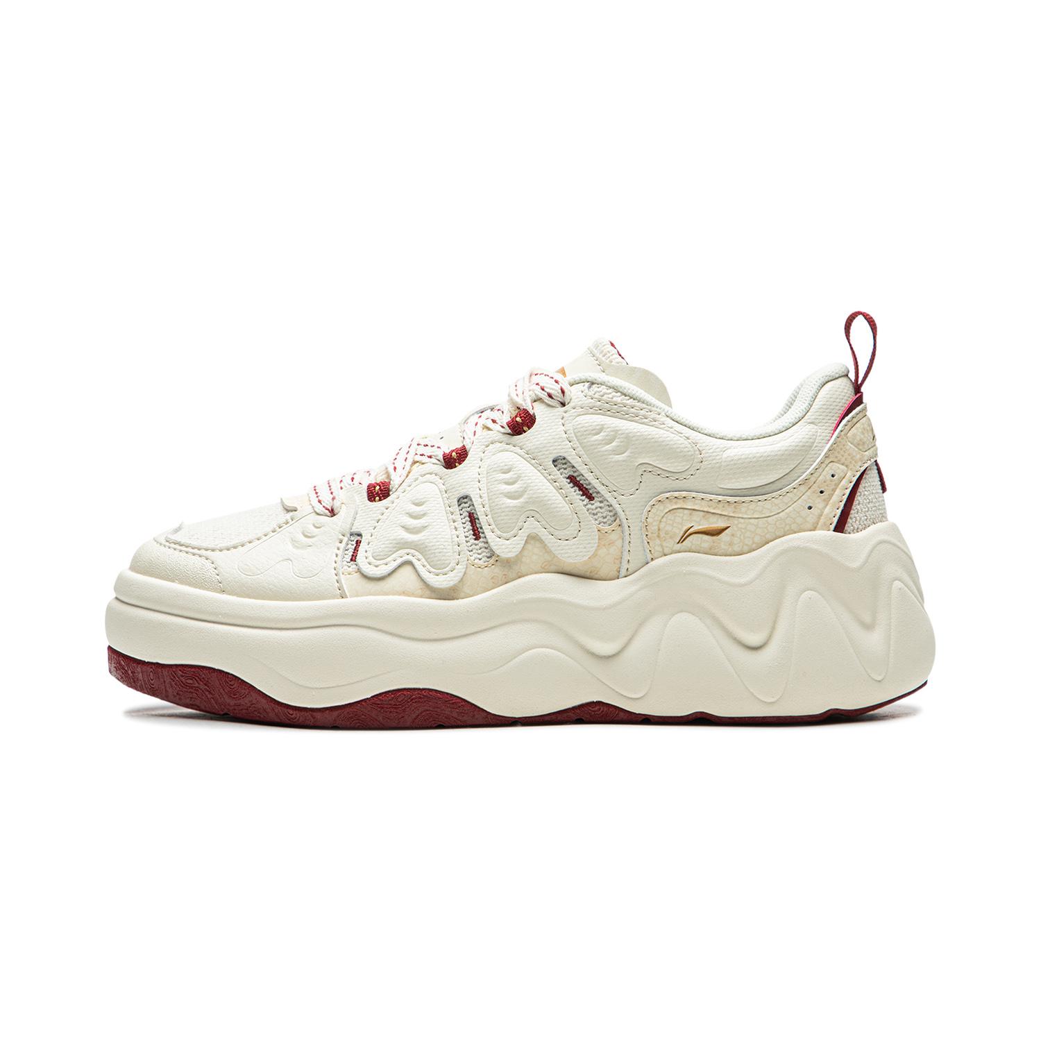 Li Ning Cheese 3.0 Классические Универсальные Износостойкие Низкие Скейт-Кроссовки Женская кроссовка AGCW072-1 35.5