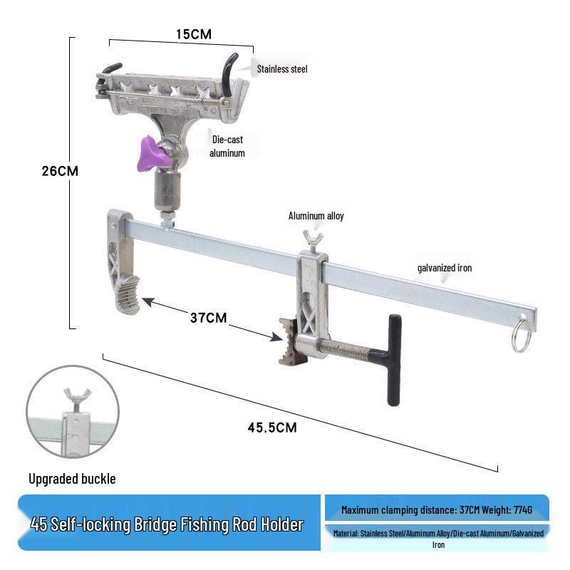 Multi-Functional Fishing Rod Holder for Ice, Boat, and Raft Fishing
