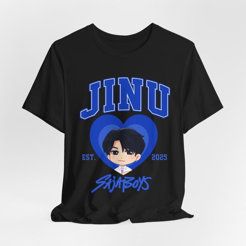 JINU Saja Graphic Short Sleeve T-Shirt Tee Tops, Cute Shirt for Fans, Casual Wear,
