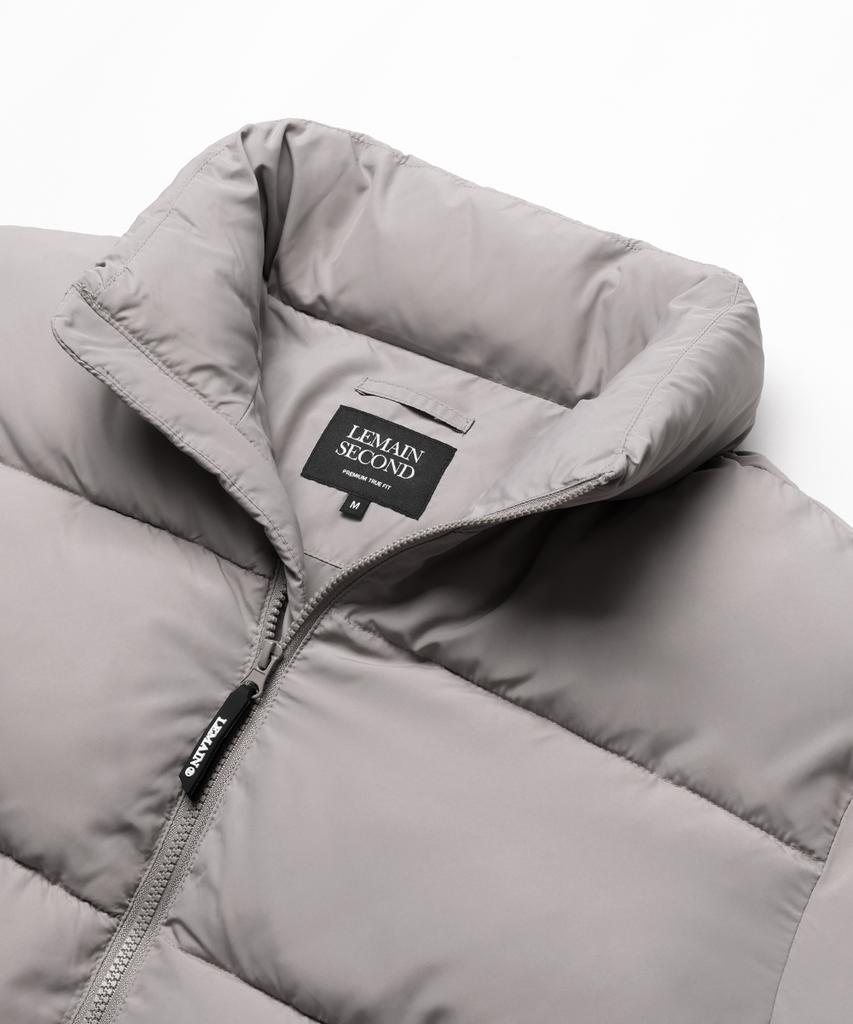 Lemain Second 2Way Oversized Voluminous Wellon Puffer Short Jacket [Gray]