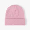 Unisex Winter Warm Ribbed Knitted Hat Acrylic Beanie with Custom Logo Digital Printing Solid Color and Cuffed Design