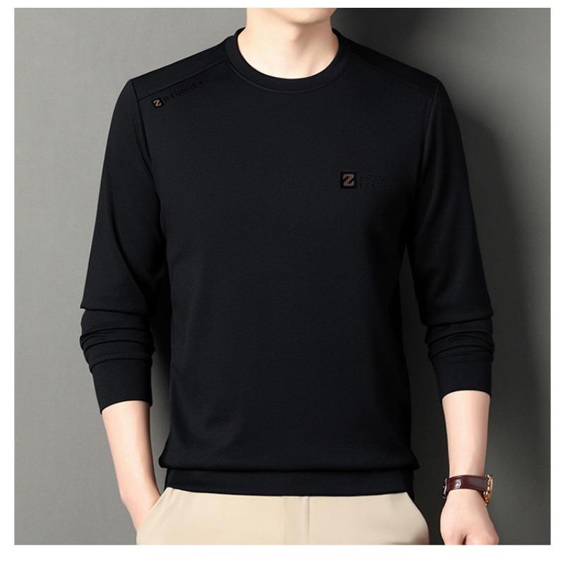 

Толстовка с круглым вырезом для молодых и средних мужчин, осенняя, новая, повседневная, с длинными рукавами, свободная, мужская, топы, нижняя часть, модная рубашка 4XL