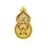 Metal Amulet Locket, Hulushaped Thangka, Five Fortune God, Peace Blessing, Religious Decor