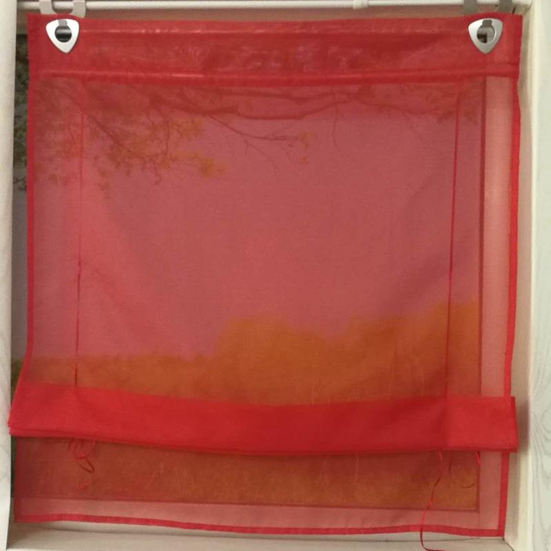 Ht-005B Europäische Römische Raffgardine Küche Arbeitszimmer Balkon Schwebende Gardine Fensterschutz