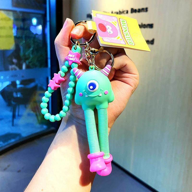 

Monster Stretch Fashionable Keychain Unique Pvc Gift For All Holidays зелёный