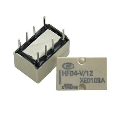 HFD4-V Signal Relay 5/12/24V Through-hole SMD 2A Monostable Changeover