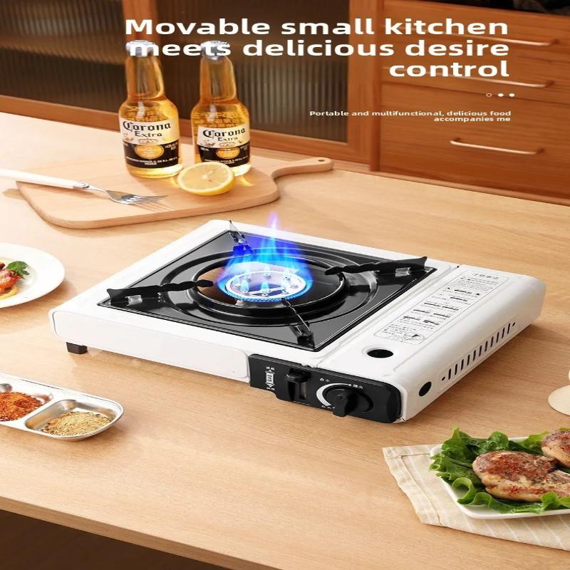 Portable Outdoor Cassette Stove Butane Gas Stove For Hot Pot Bbq Camping Cooking Lightweight Compact Design Portable Gas Stove