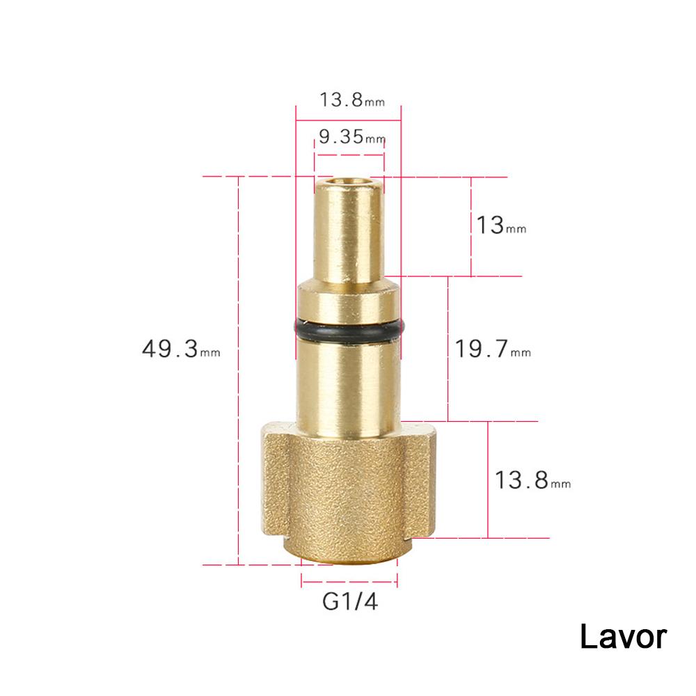 High Pressure Washer Car Washer Brass Adaptor Snow Foam Jointr Karcher Lavor Huter AR Makita Interskol Bosche Alto Patriot Bort