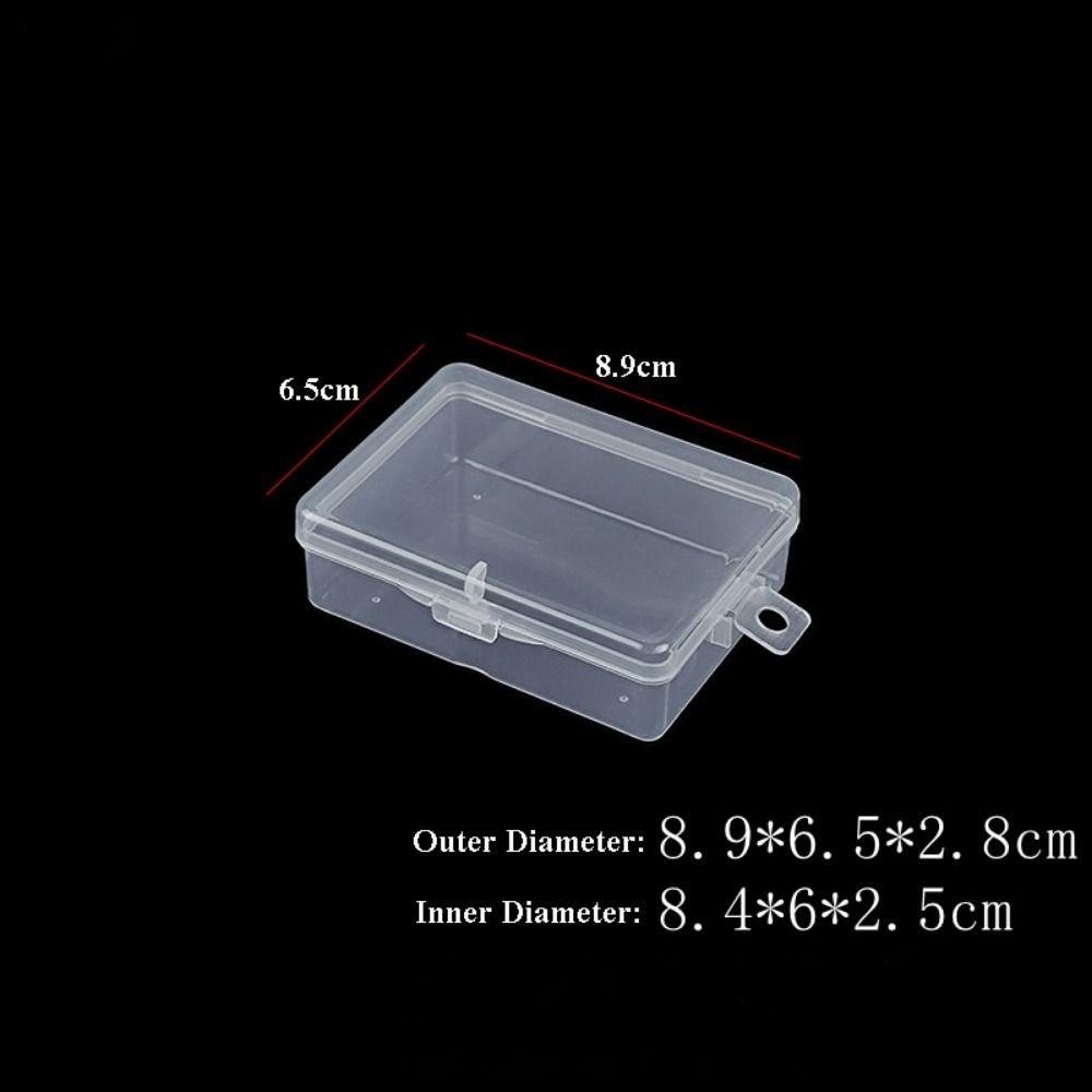 Square Jewelry Beads Container Plastic Sundries Organizer Small Items Case  Packing Boxes