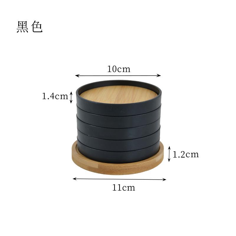 Tischsets aus Bambus im japanischen Stil, Hitzebeständige Untersetzer für Schüsseln und Tontöpfe, Haushalt