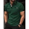 Manfinity Homme Chemise Polo Casual Manches Courtes Color-Block d'Été pour le Trajet