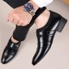 Fashion Dress Men's Leather Shoes Pointed Wedding Party Office Business Casual Male Shoes Luxury Designer Elegant Classic Men for Shoes