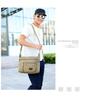 Men's Multi-Layer Canvas Crossbody Bag - Large Capacity, Casual & Versatile
