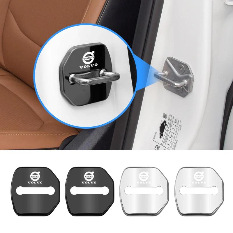 Zinc Alloy Car Door Lock Buckle Cover Protective Covers For Volvo XC90 V90 V60 XC60 V40 S80 S60 S90 C40 XC40 V70 XC70 C30 C70