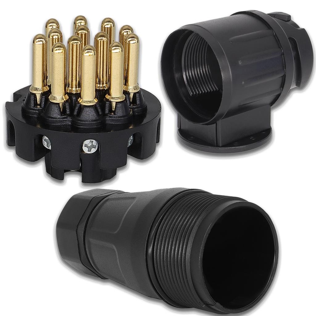 12V 13 pini remorcă mufă impermeabilă remorcă 13 poli conector electric cablare priză adaptor remorcă remorcare remorcare vehicul RV