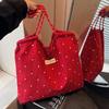Large Capacity Chiffon Shoulder Bag Women's 2025 New Trendy Fashion Tote Bag Niche Versatile Gift Handbag