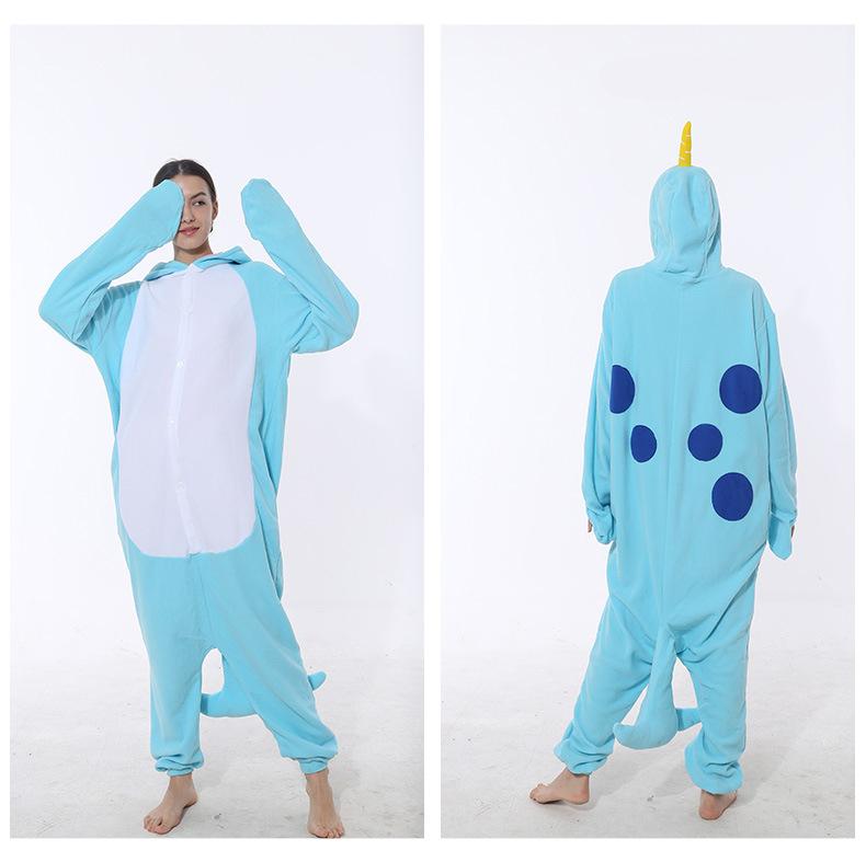 Anime Kigurumi Damen-Pyjama Einteiler Hausanzug Erwachsenen-Pyjama-Anzug Jumpsuit Niedlicher Overall Party-Outfit Schlafanzug