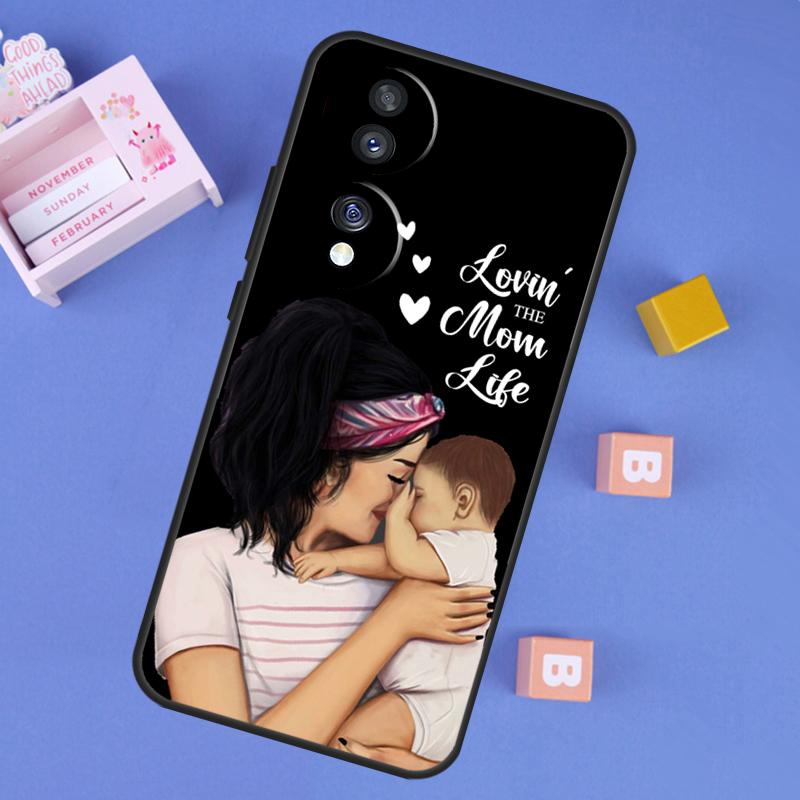 Super Dad Mom Baby Girl Twin Case For Honor X9d X9a X9b X9c X8b X8c Win RT 200 400 Pro 70 90 Magic 7 Lite 5 6 8 Pro Cover
