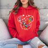 Disney Family Vacation Printed Hoodie Women's Sports Sweatshirt Casual Autumn and Winter Comfort Top Loose Clothing