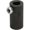 Black Steering Joints 9/16" - 26 Spline To 3/4" Dd U Joint Shaft, 9/16 26 Spline To 3/4 Round Coupling, High Strength Responsive Steering Shaft