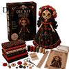 Volkskunstpuppen Bastelset Tag der Toten Patchwork DIY-Set, Zuckerschädel Nähen Bastelsets für Erwachsene, Feiertags-Andenken-Herstellungsmaterialien Halloween